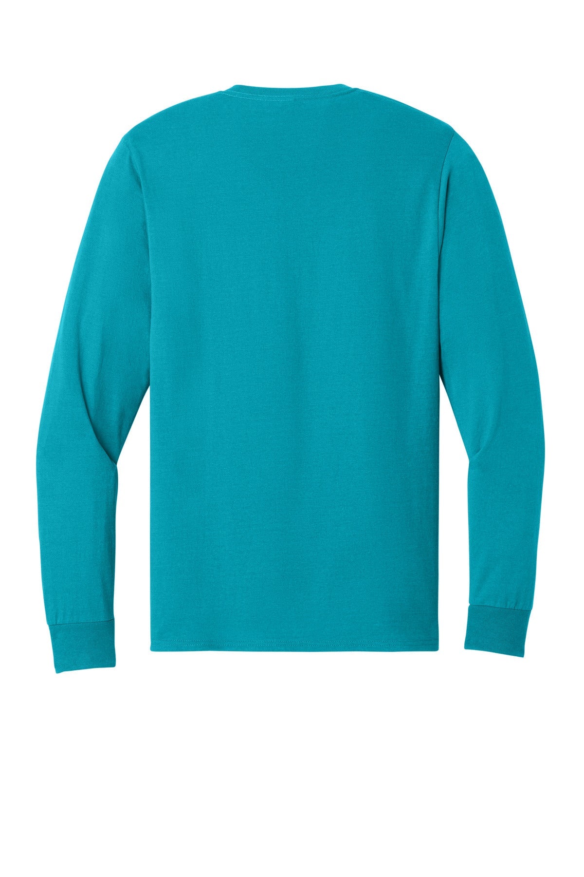 Rear View of CaliBlue Jerzees - Dri-Power 50/50 Cotton/Poly Long Sleeve T-Shirt. 29LS