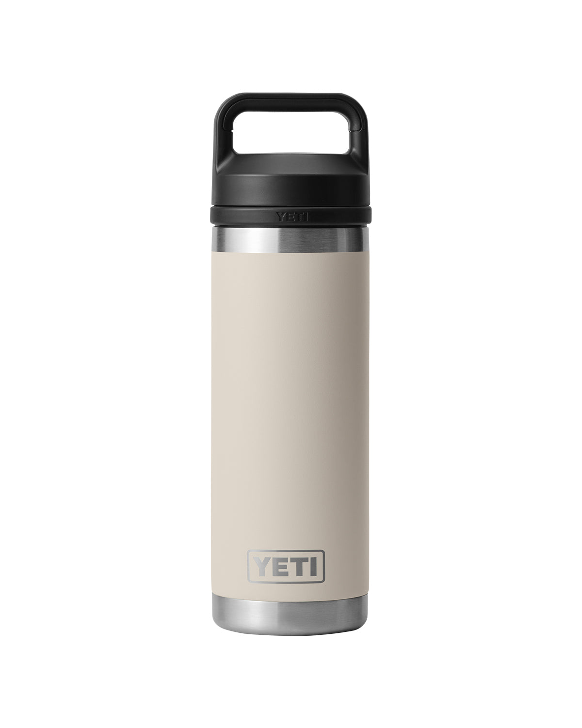 Rear View of Cape Taupe Rambler® 18 oz Water Bottle with Chug Cap plain