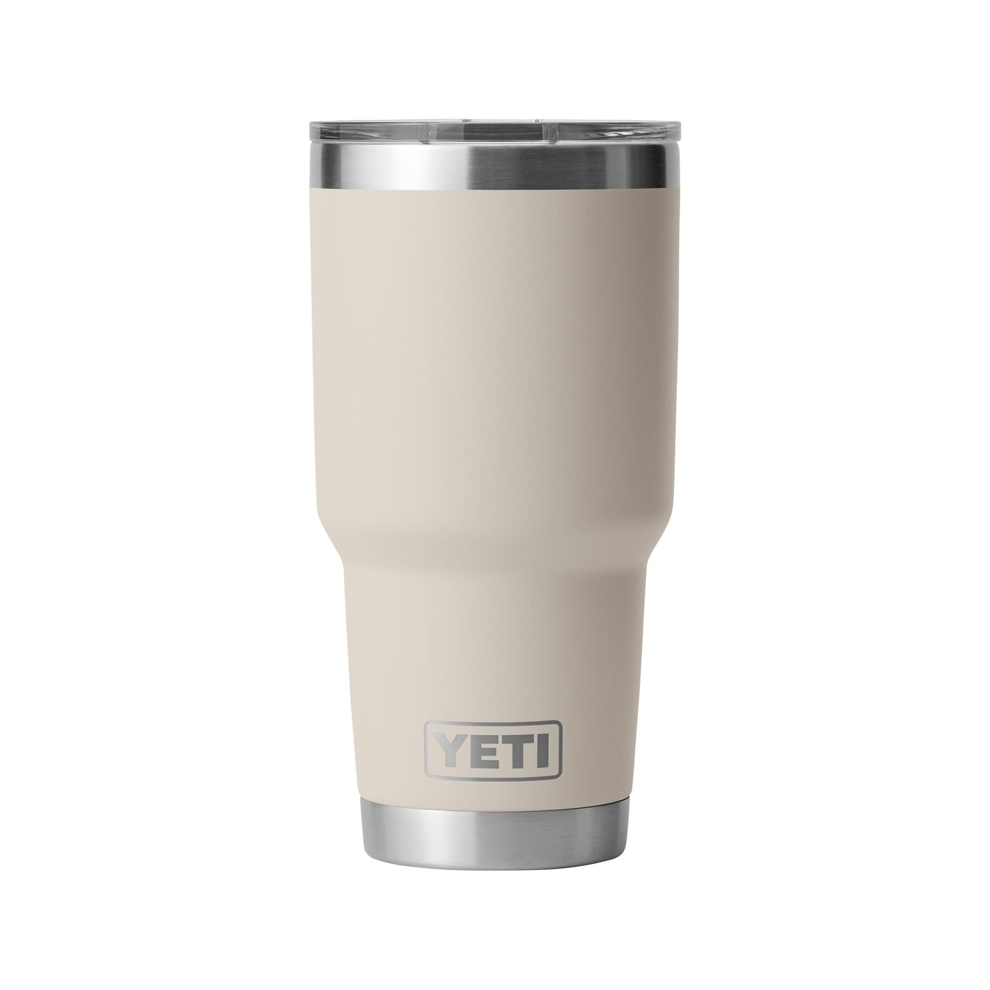 Rear View of Cape Taupe Rambler® 30 oz Tumbler with MagSlider™ Lid plain
