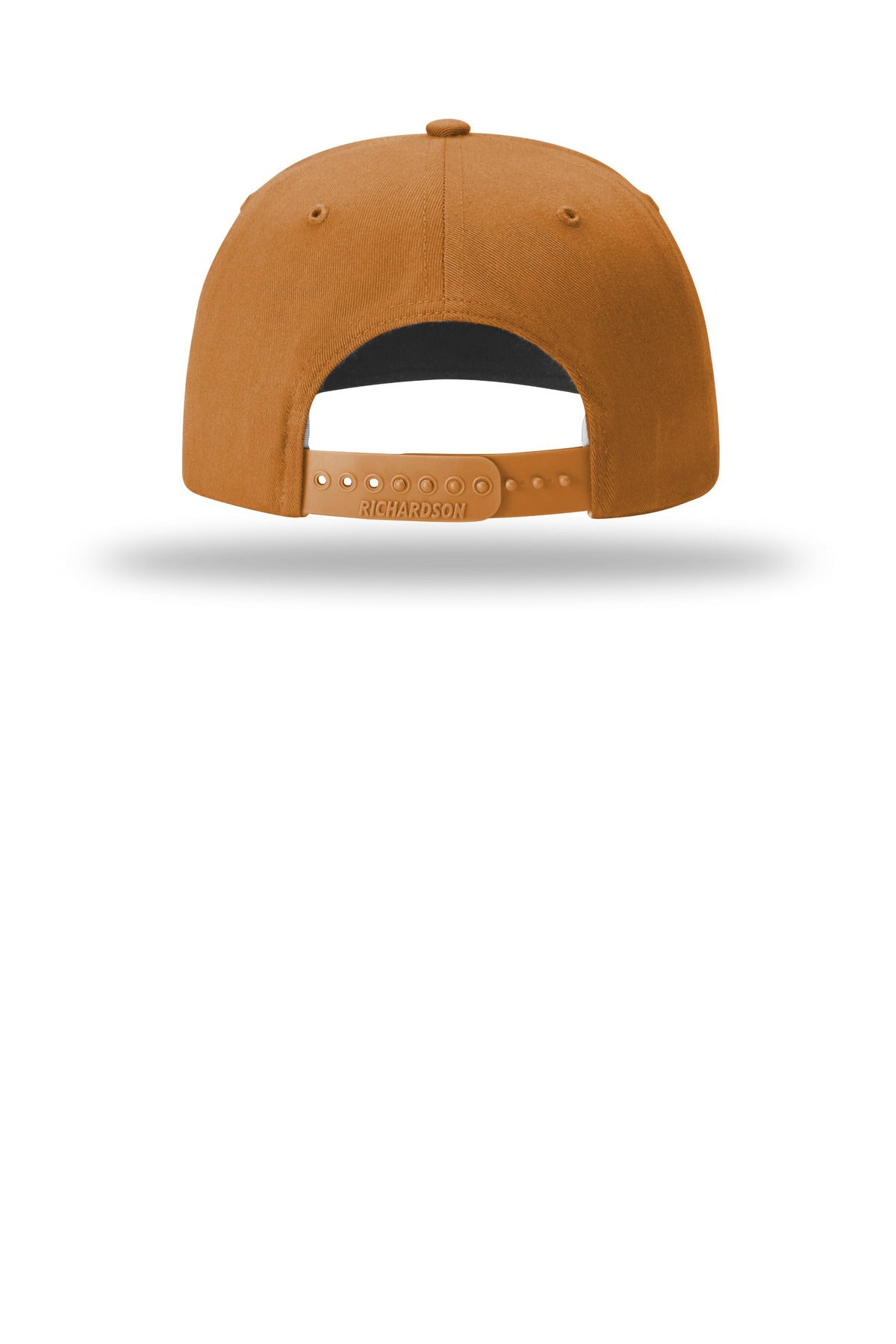 Rear View of Caramel Richardson Solid Twill Trucker 312
