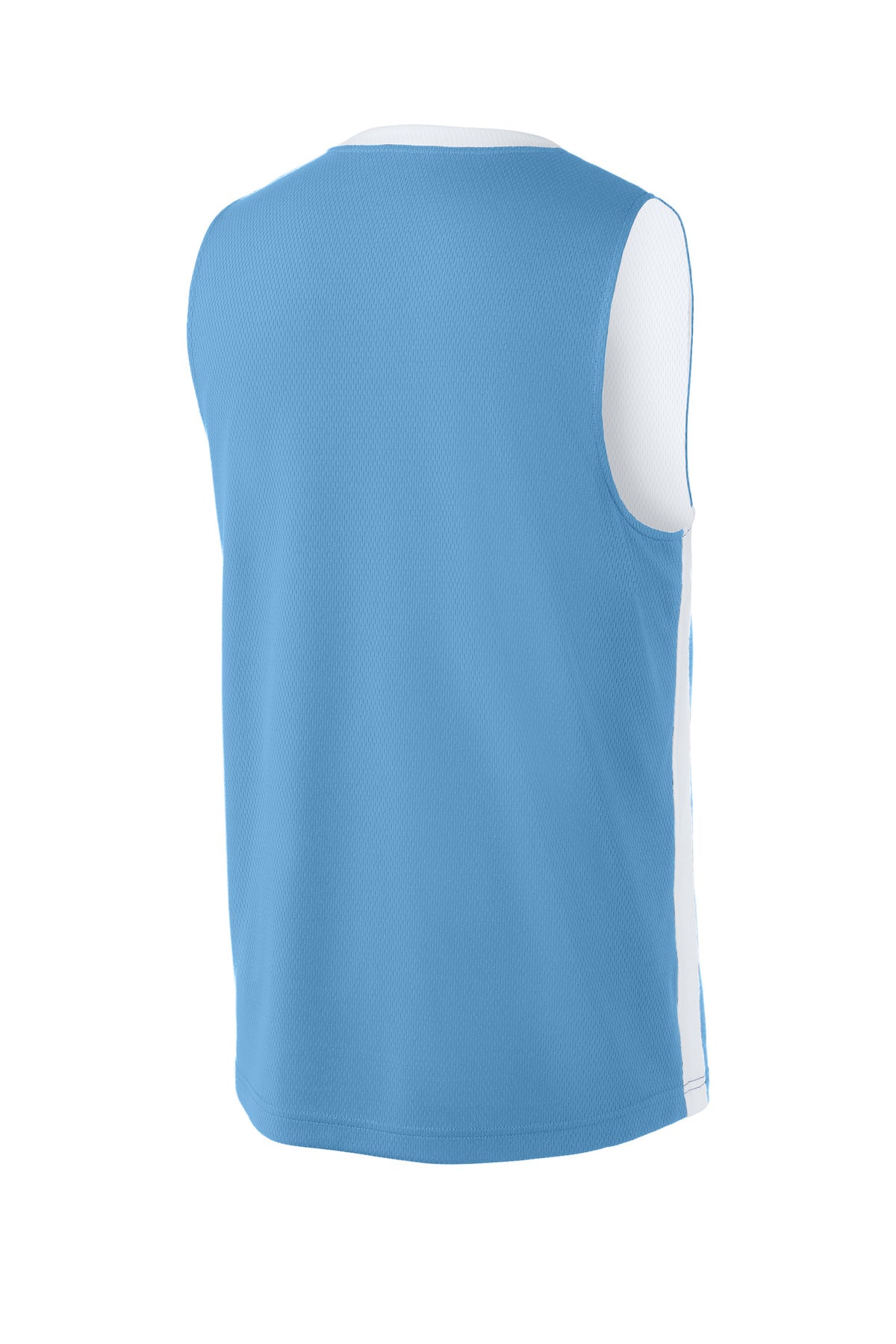 Rear View of CarBl/Wht Sport-Tek Rival Basketball Rev Jersey ST900