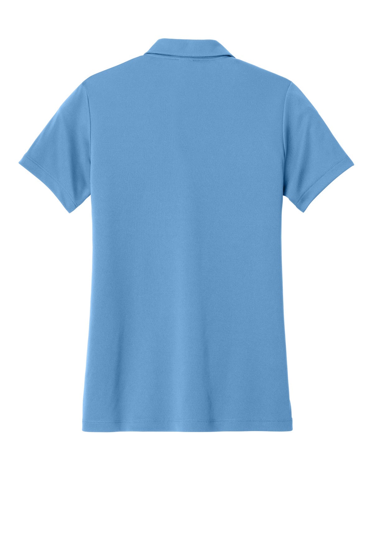 Rear View of CarBl/Wht Sport-Tek Women's Competitor United Polo LST104