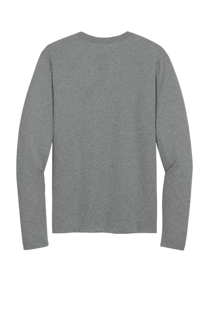Rear View of CarbonHthr Nike Team rLegend Long Sleeve Tee NKHQ4550