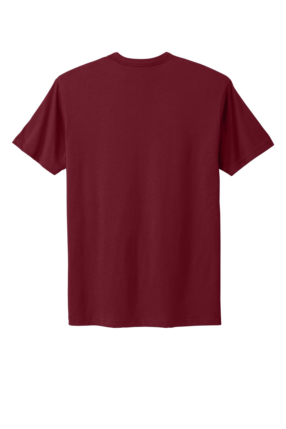 Rear View of Cardinal Next Level Apparel Adult Cotton Tee. NL3600