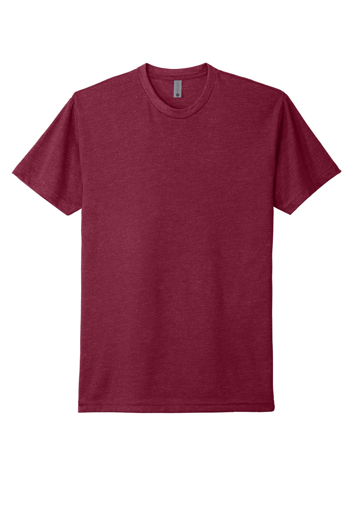 Rear View of Cardinal Next Level Apparel Adult CVC Tee. NL6210