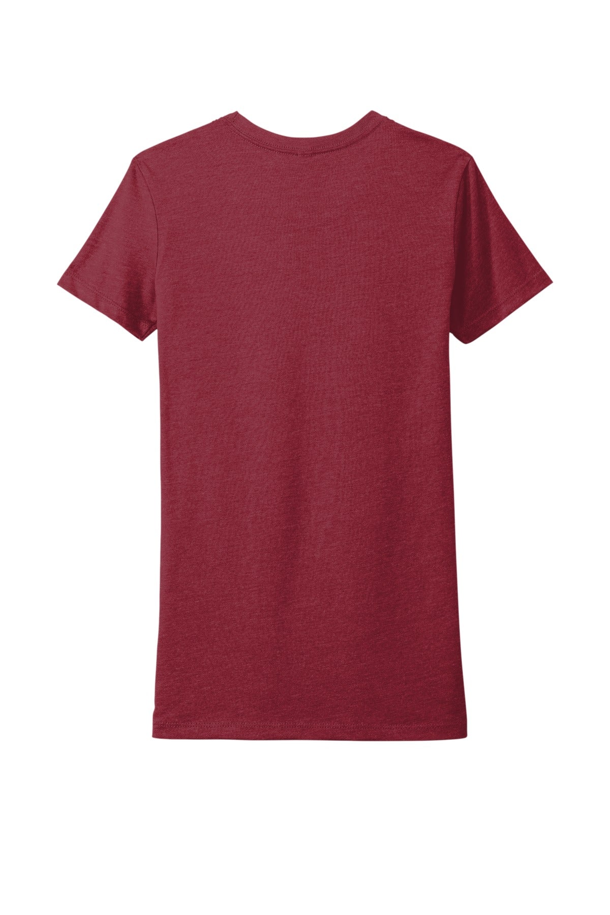 Rear View of Cardinal Next Level Apparel Women's CVC Tee. NL6610