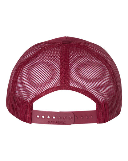 Rear View of Cardinal Snapback Trucker Cap - 112
