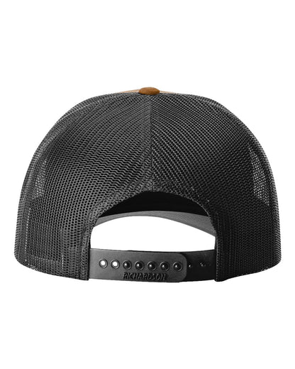 Rear View of Carmel/ Black Low Pro Trucker Cap - 115