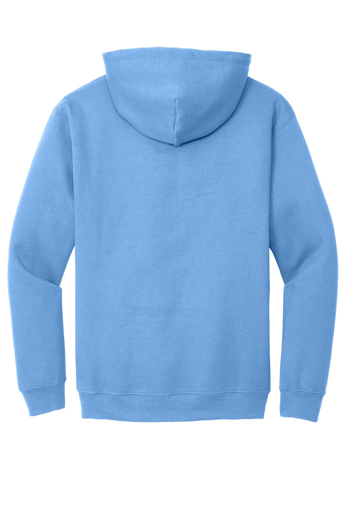 Rear View of Carolina Blue Gildan - Heavy Blend Hooded Sweatshirt. 18500