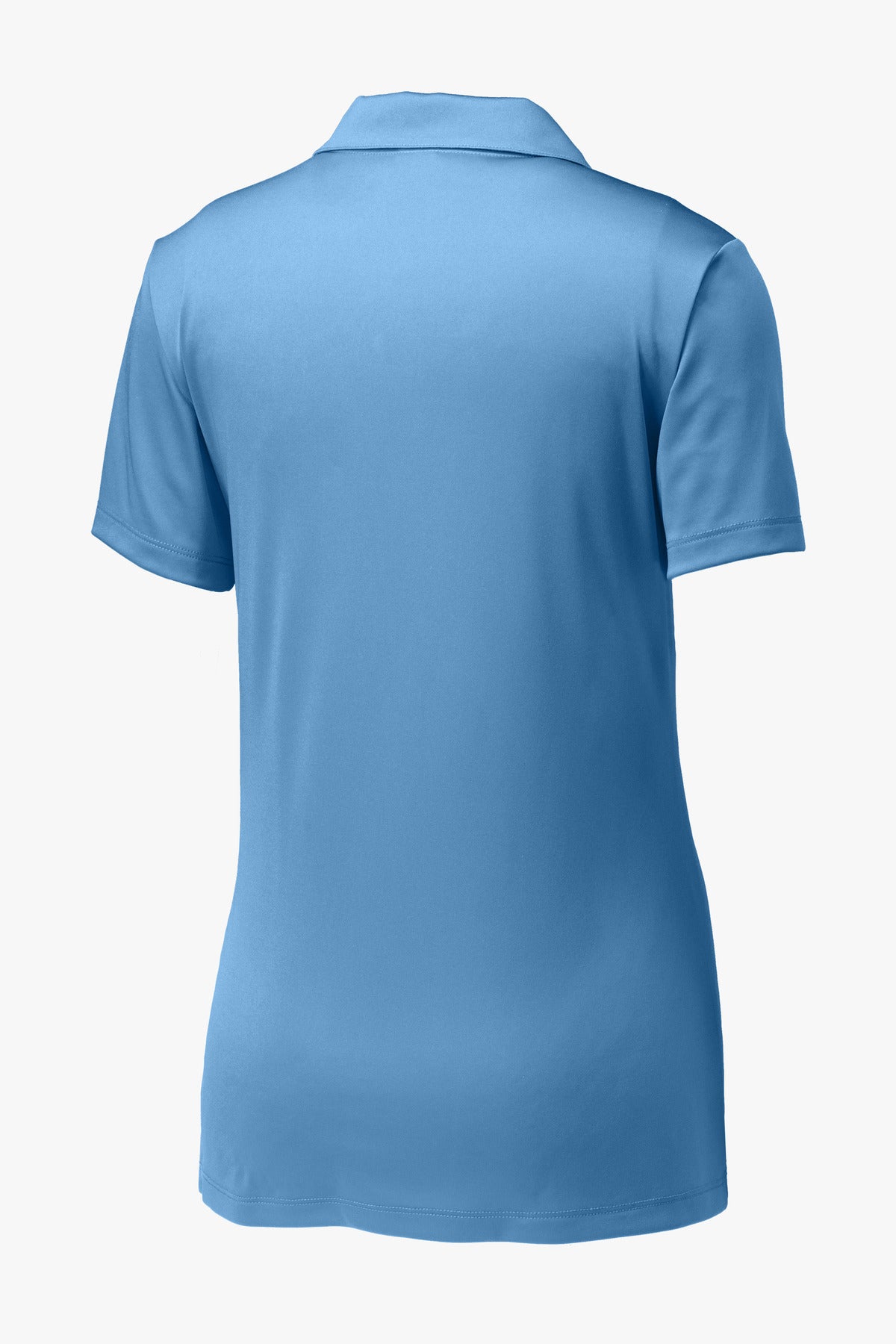 Rear View of Carolina Blue Sport-Tek Women's PosiCharge Competitor Polo. LST550