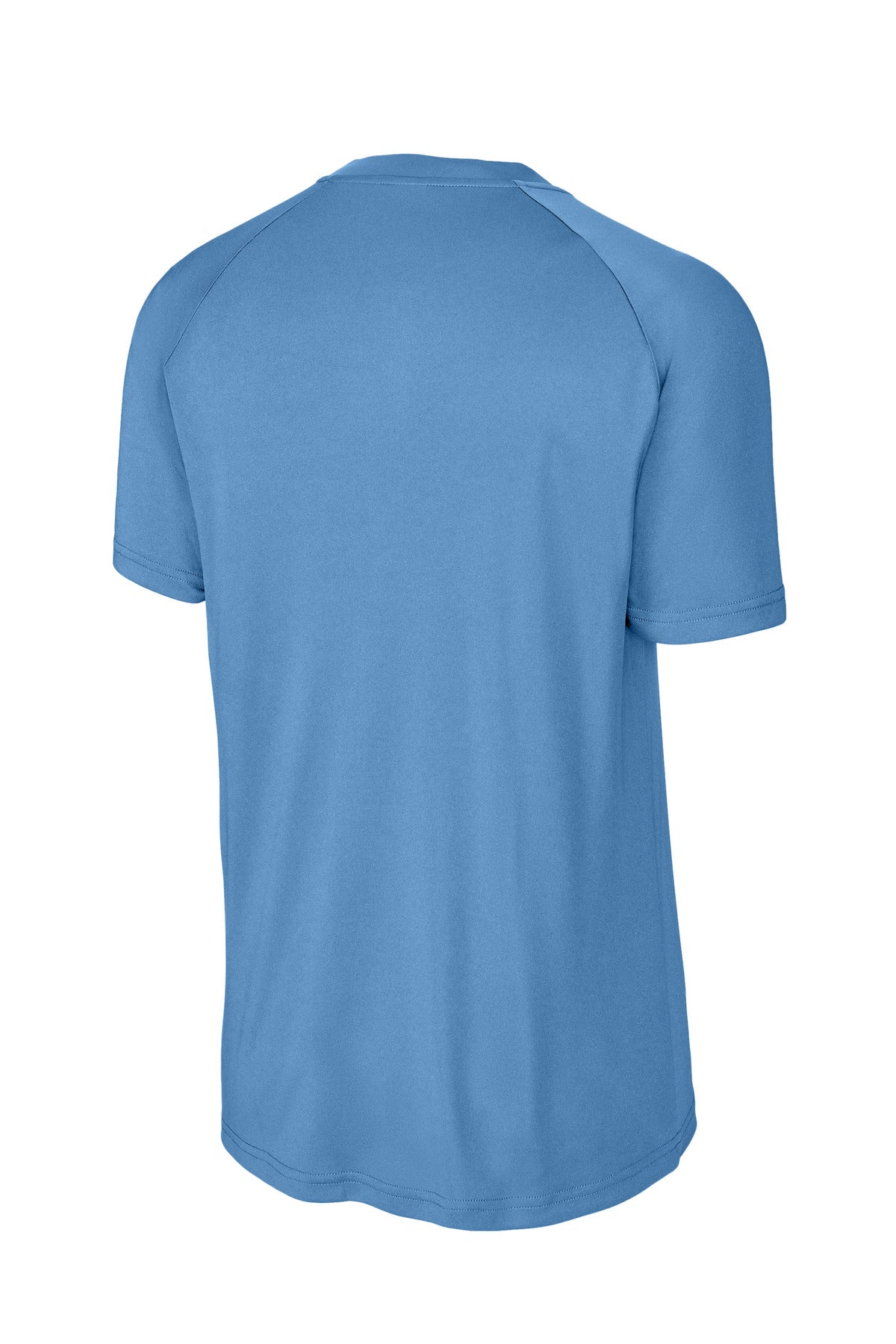Rear View of CarolinaBl Sport-Tek PosiCharge Competitor 2-Button Henley ST359