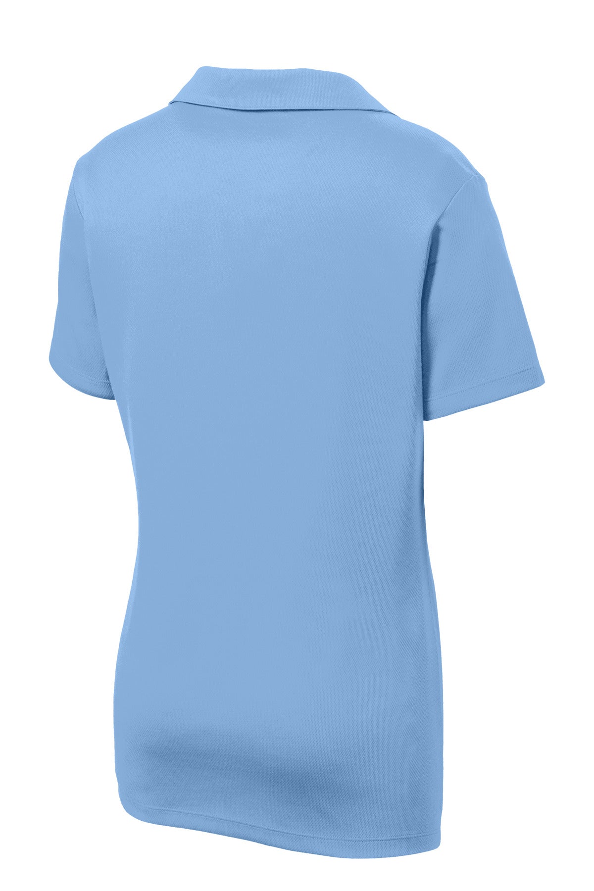 Rear View of CarolinaBl Sport-Tek Women's PosiCharge RacerMesh Polo. LST640