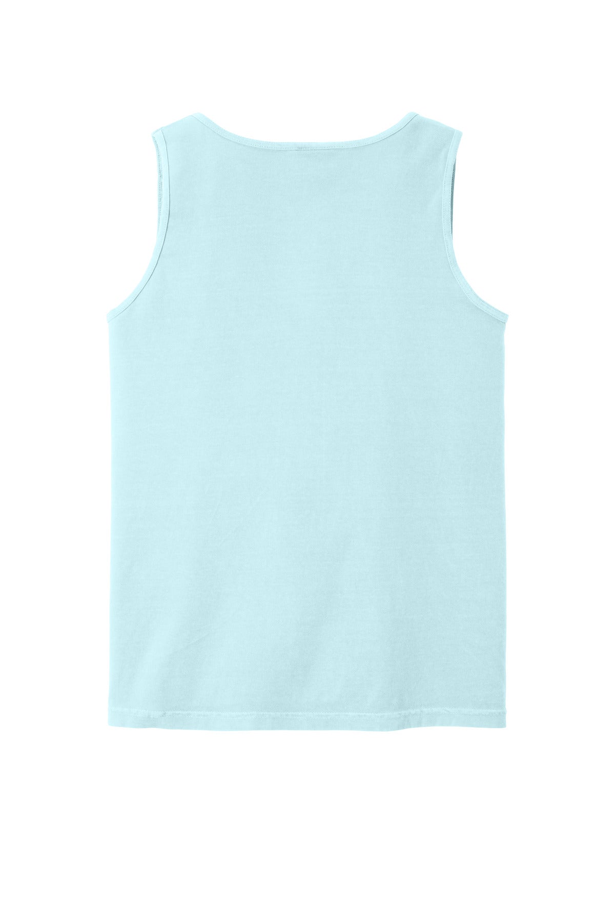 Rear View of Chambray COMFORT COLORS Heavyweight Ring Spun Tank Top. 9360