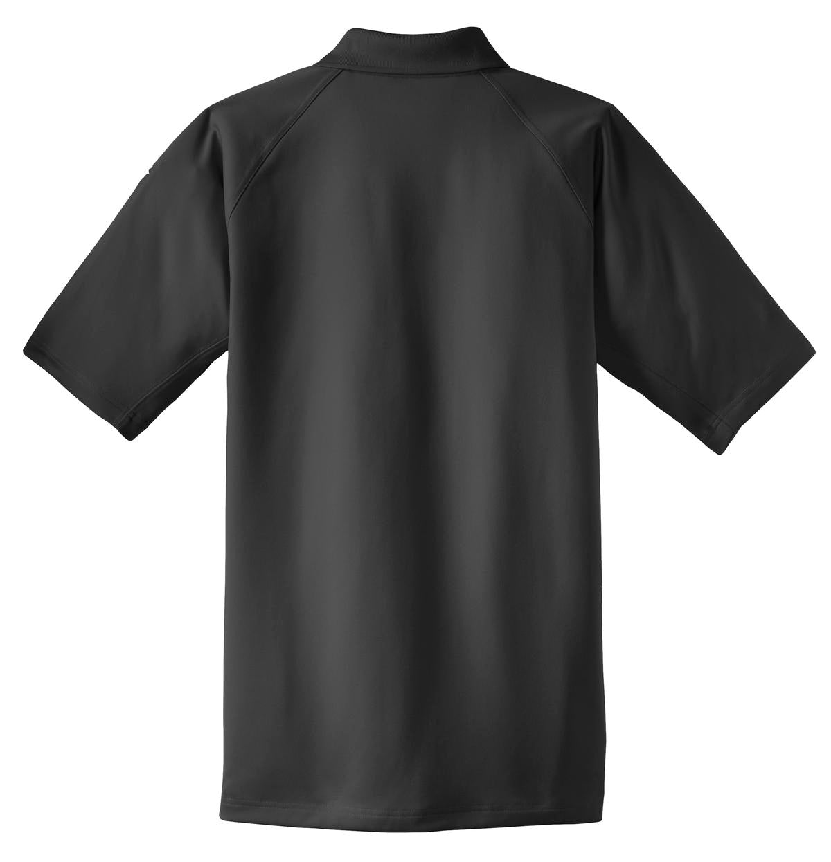 Rear View of Charcoal CornerStone - Select Snag-Proof Tactical Polo. CS410