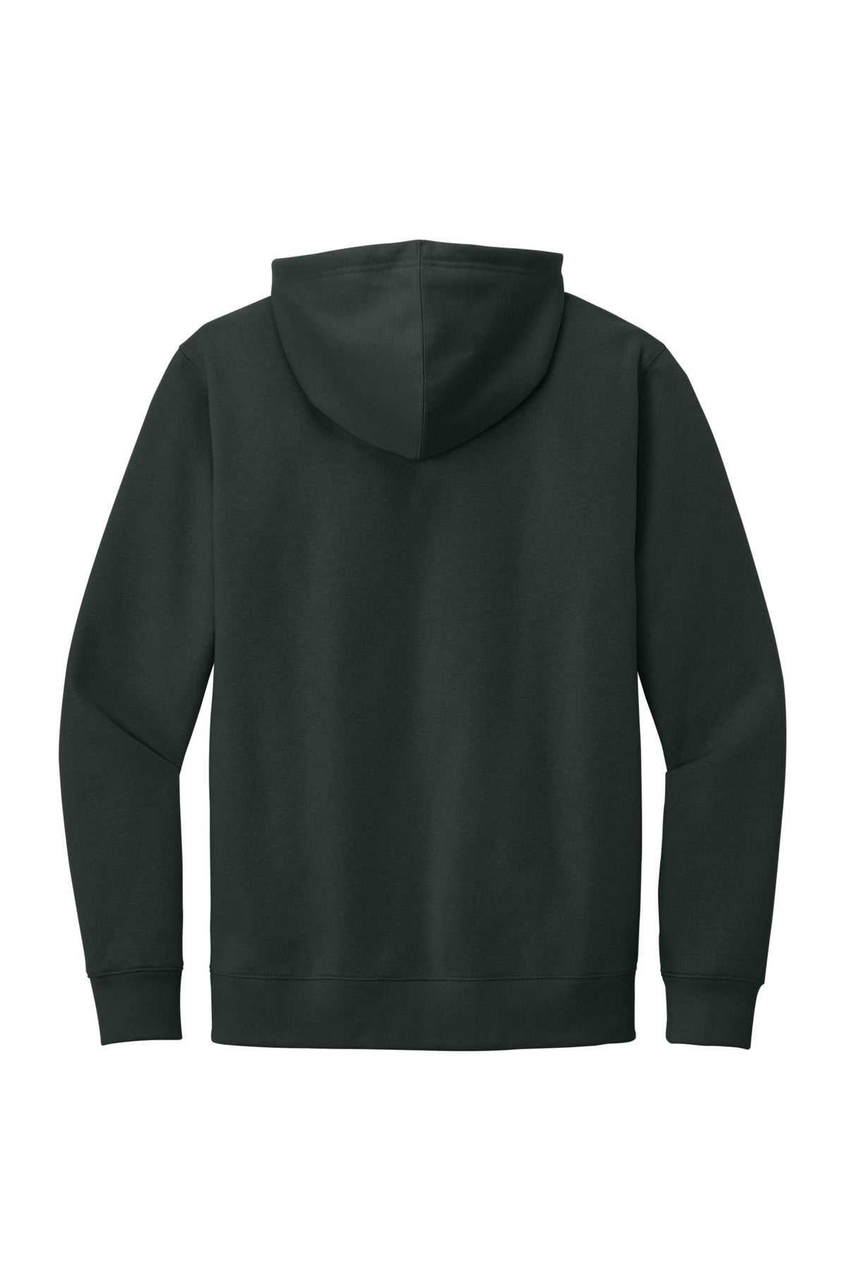 Rear View of Charcoal District V.I.T. Fleece Hoodie DT6100