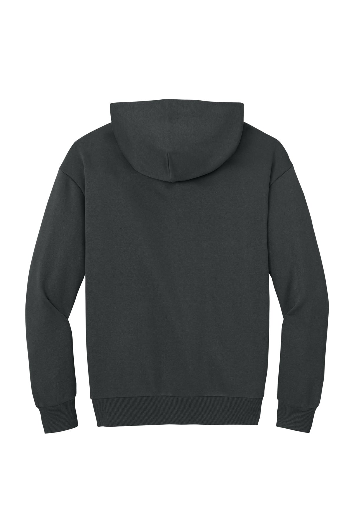 Rear View of Charcoal District V.I.T. Heavyweight Fleece Hoodie DT6150