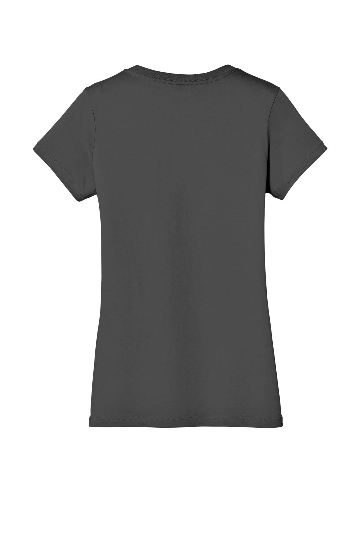 Rear View of Charcoal District - Women's Perfect Weight V-Neck Tee. DM1170L