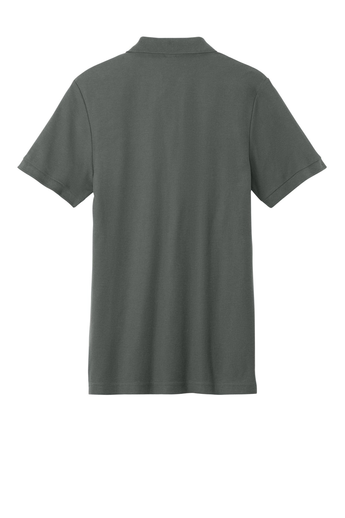 Rear View of Charcoal Gildan Hammer Pique Polo 85800