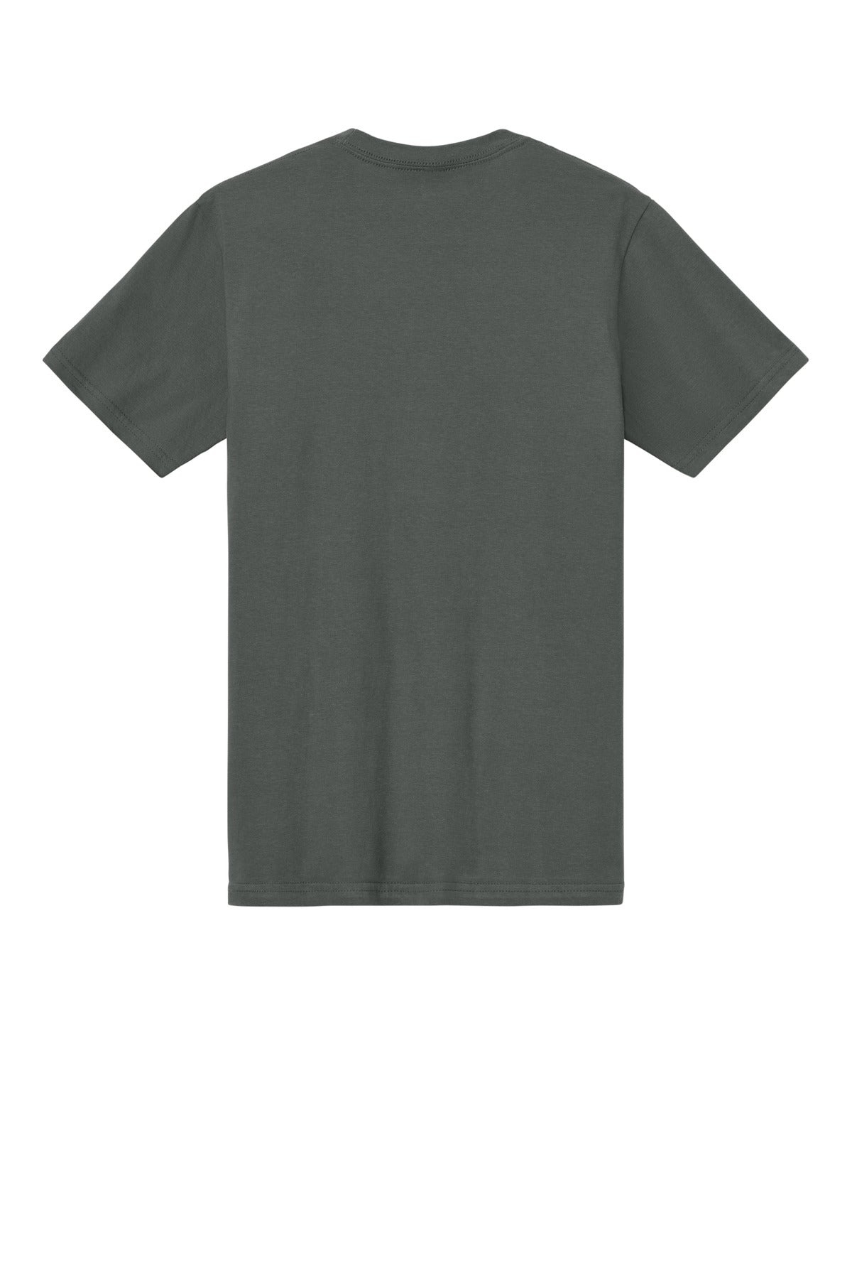 Rear View of Charcoal Gildan Softstyle Midweight Tee 65000