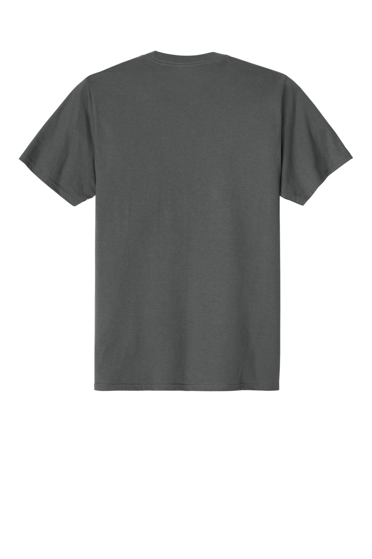 Rear View of Charcoal Port & Co CVC Tee PC340