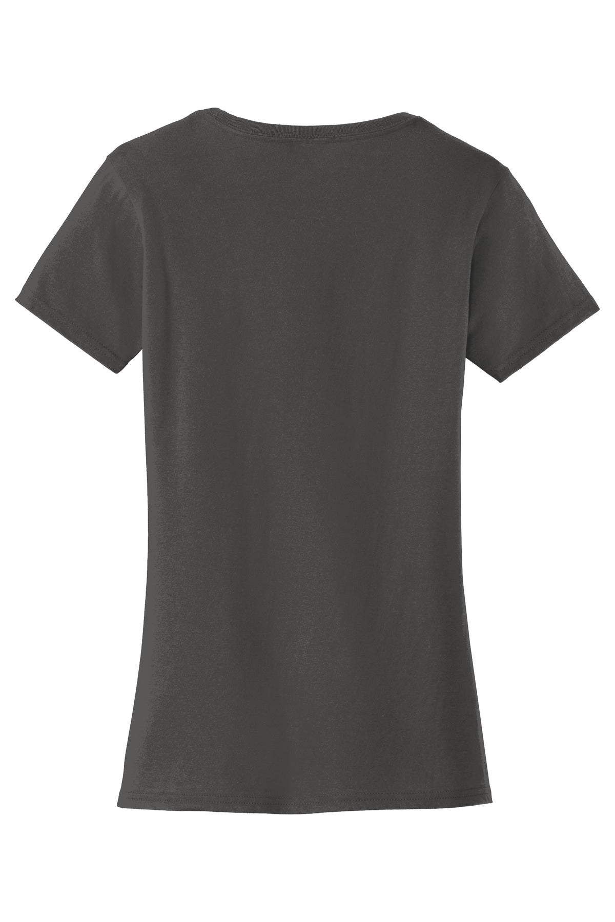 Rear View of Charcoal Port & Co Women's Fan Favorite Tee. LPC450