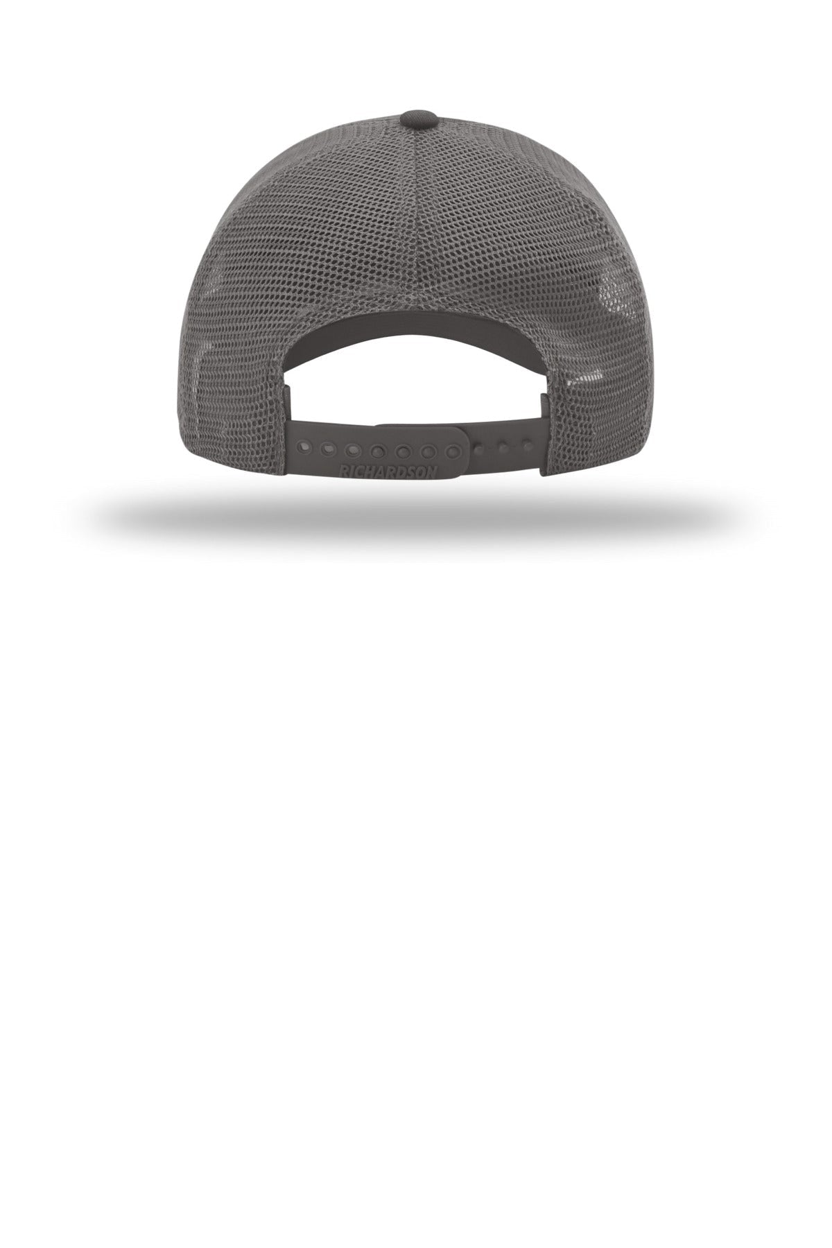 Rear View of Charcoal Richardson Garment Washed Trucker 111