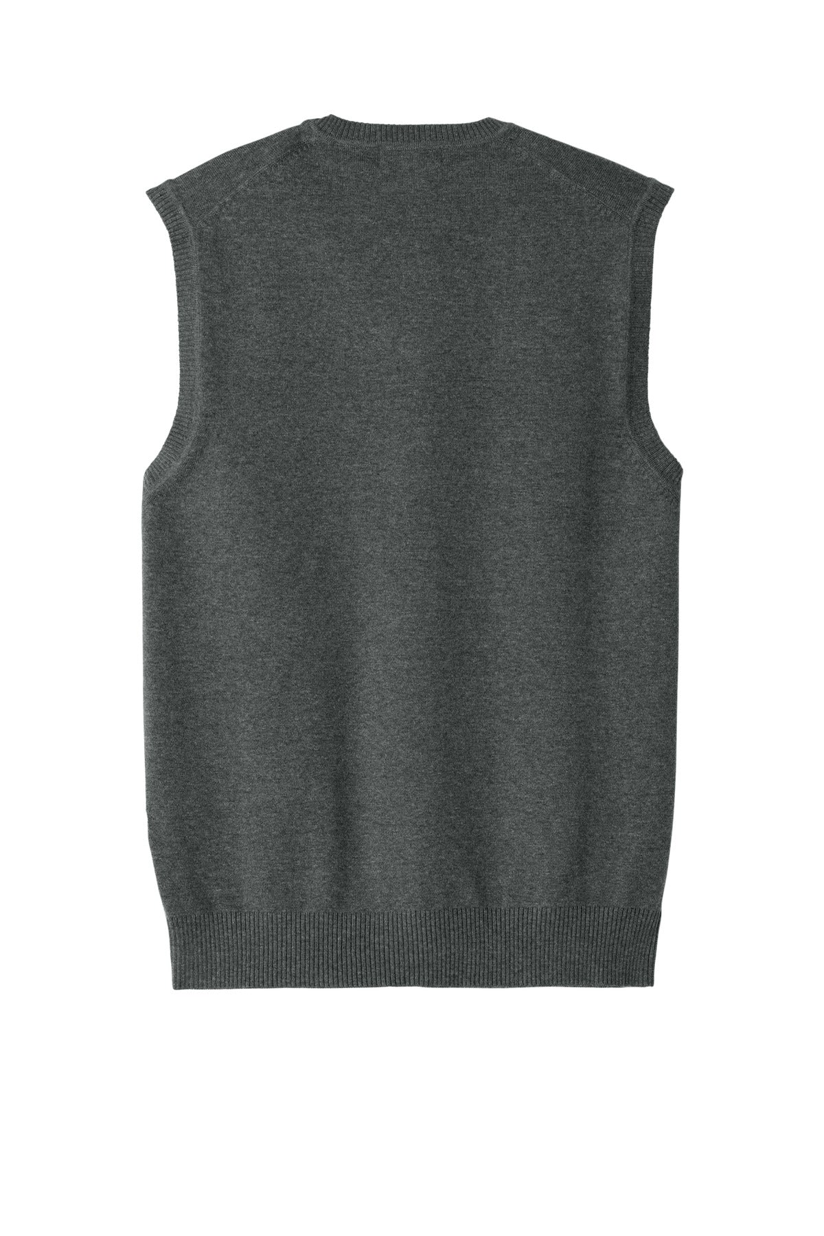 Rear View of CharcoalHt Port Authority Easy Care Sweater Vest SW2860