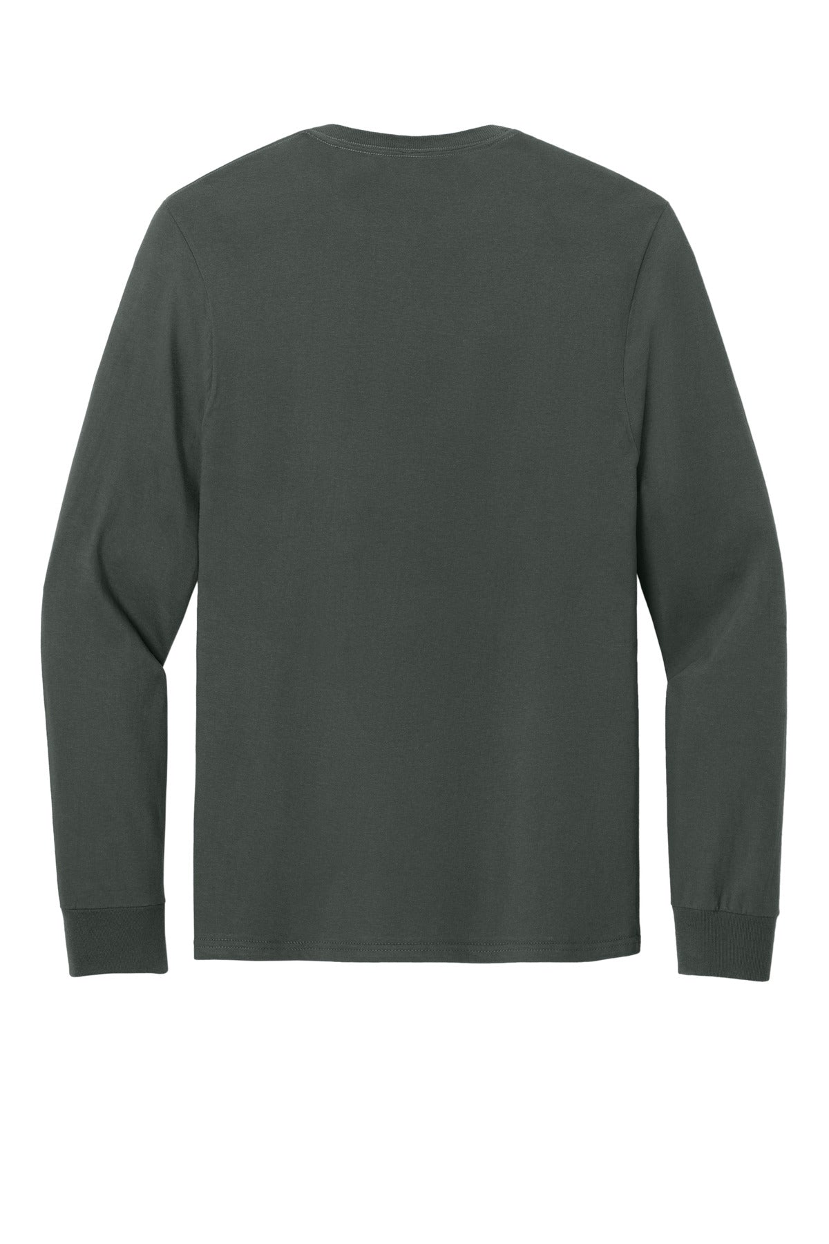Rear View of CharGrey Jerzees Ultimate Unisex Ring Spun Long Sleeve T-Shirt IC46L