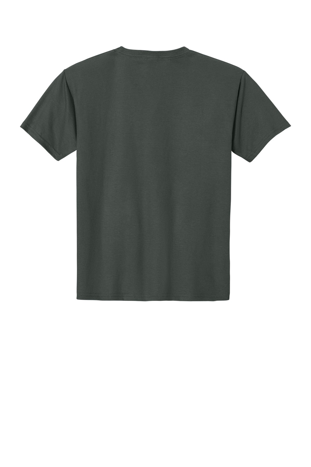Rear View of CharGrey Jerzees Ultimate Youth Ring Spun T-Shirt IC46B