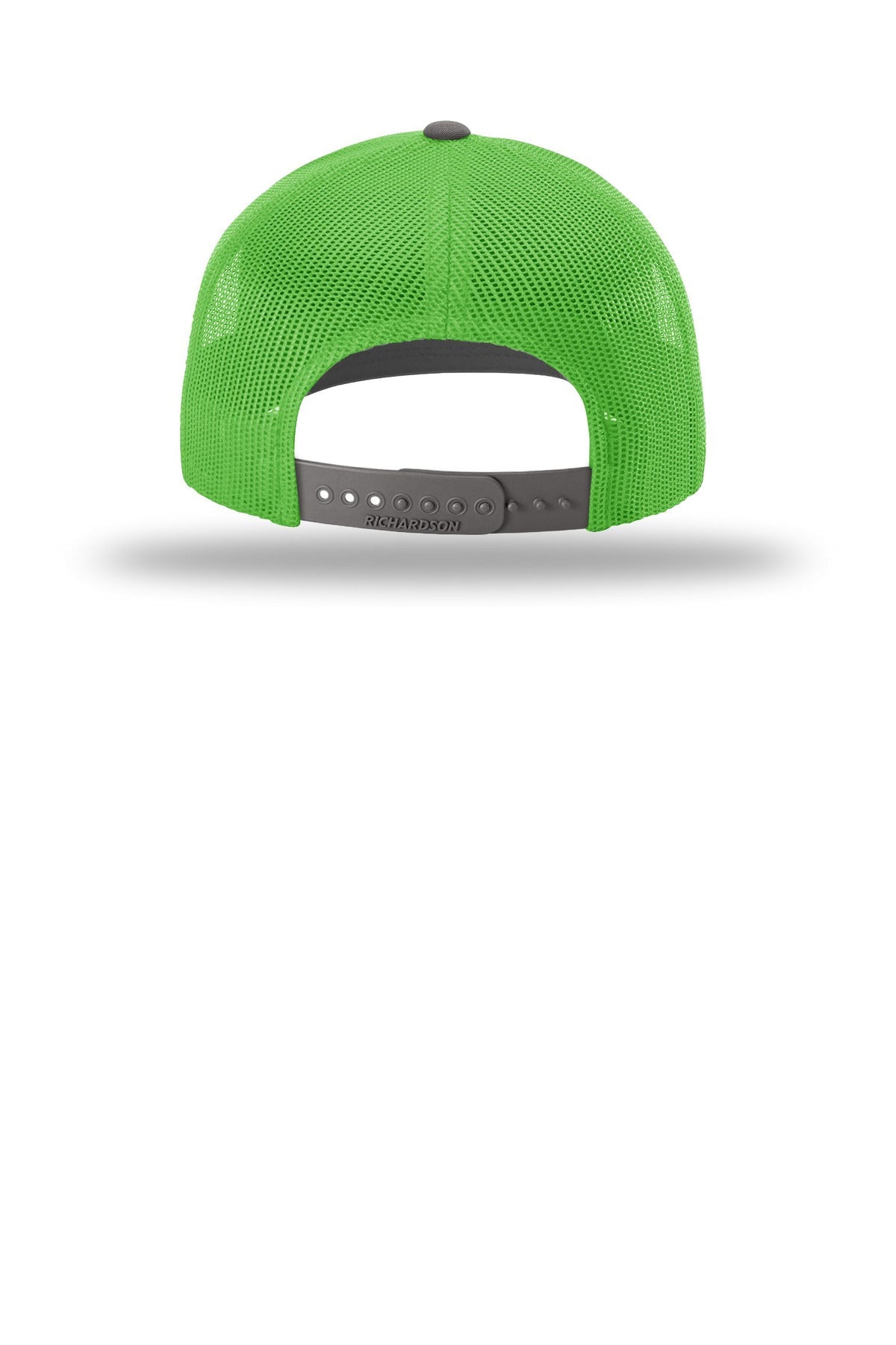 Rear View of Char/NeGrn Richardson Trucker Cap 112