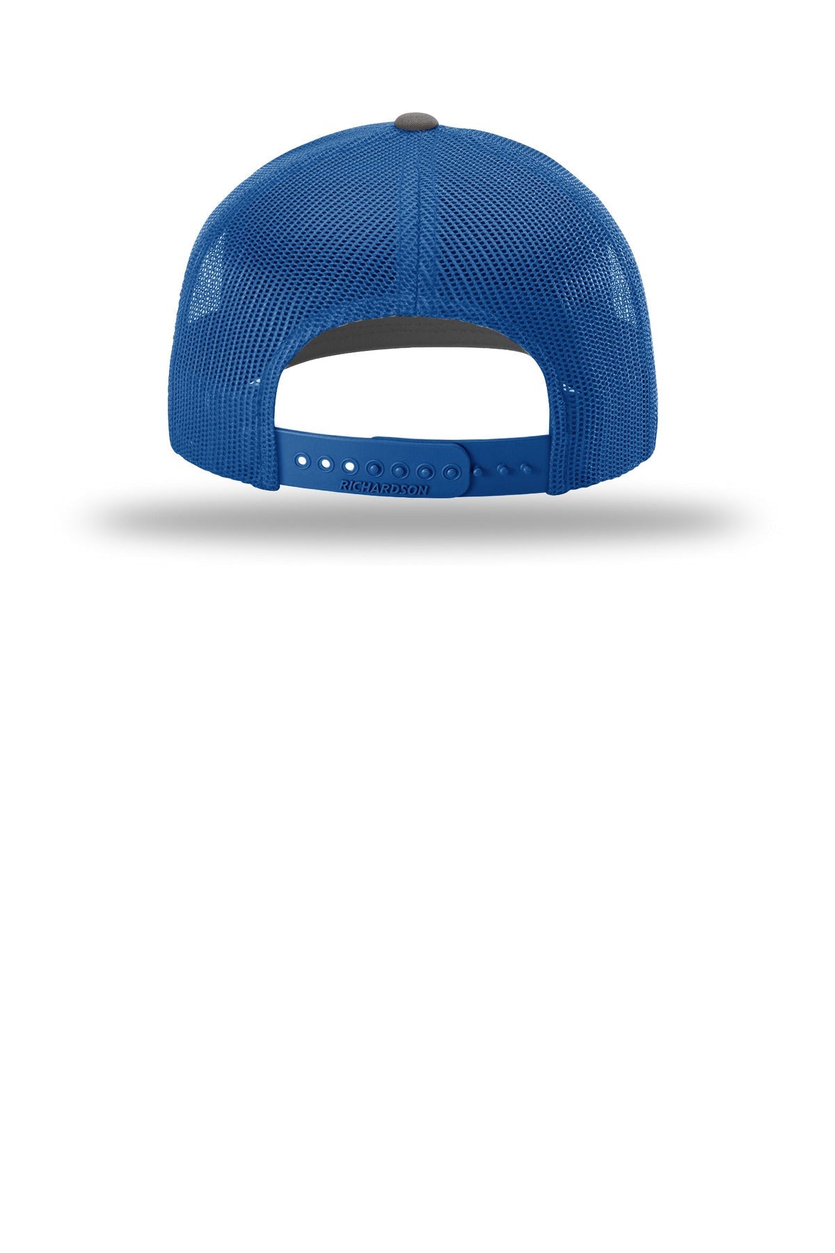 Rear View of Char/Royal Richardson Trucker Cap 112