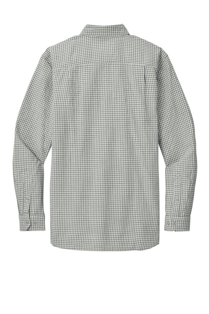 Rear View of ChckStMalt Carhartt Rugged Flex Plaid Long Sleeve Shirt CT107109