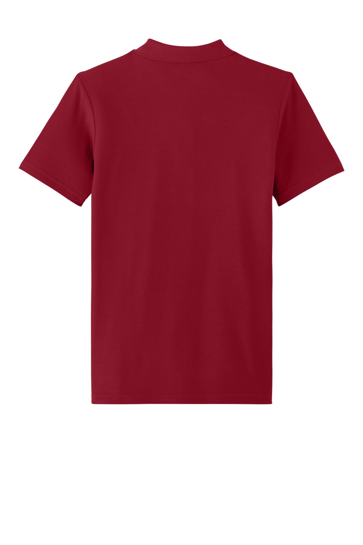Rear View of CherryRed Gildan Softstyle Women's Pique Polo 64800L