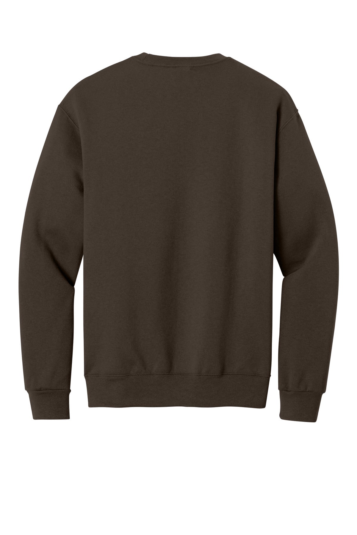 Rear View of CHOCOLATE Jerzees - NuBlend Crewneck Sweatshirt. 562M