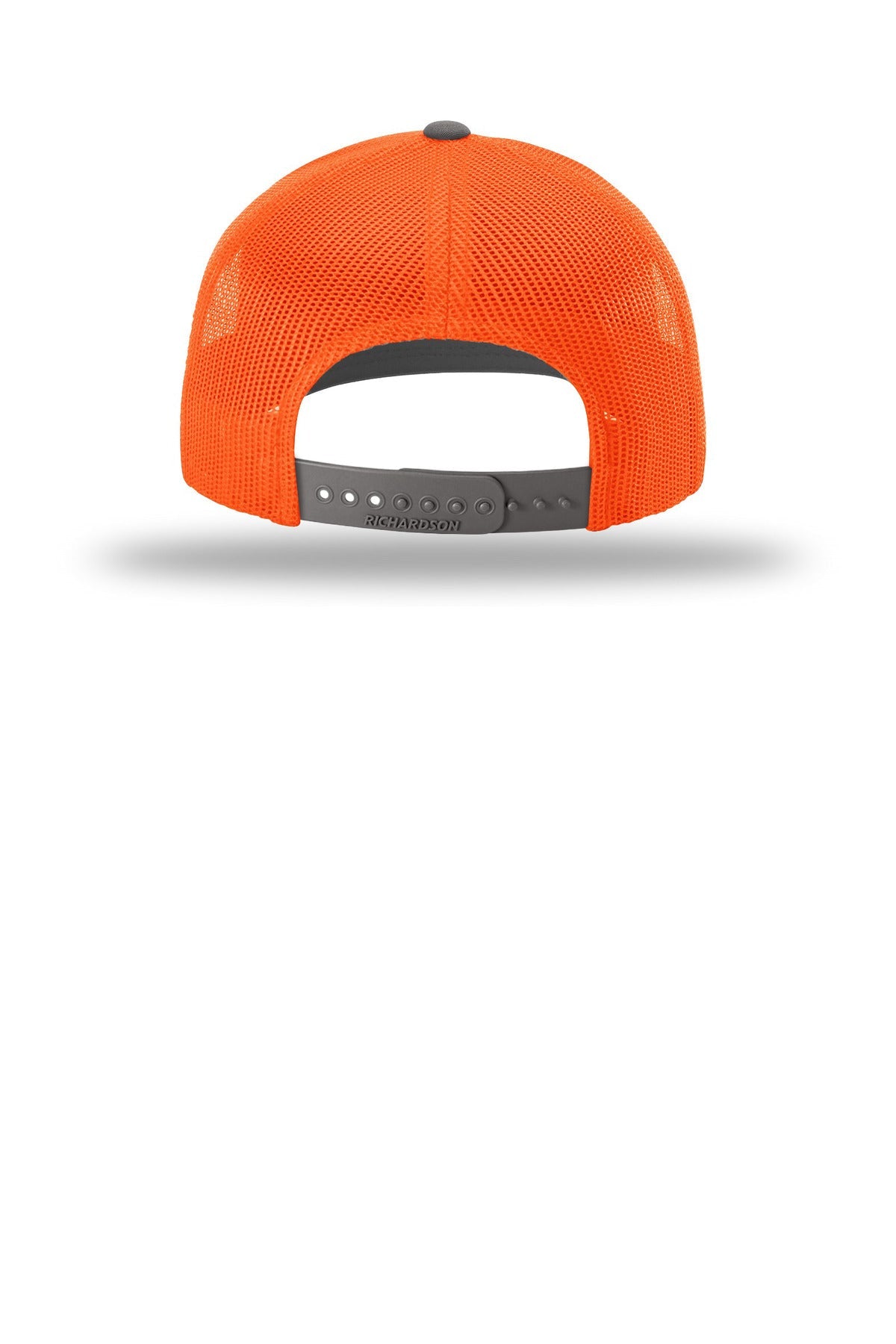 Rear View of Chr/NeOrng Richardson Trucker Cap 112