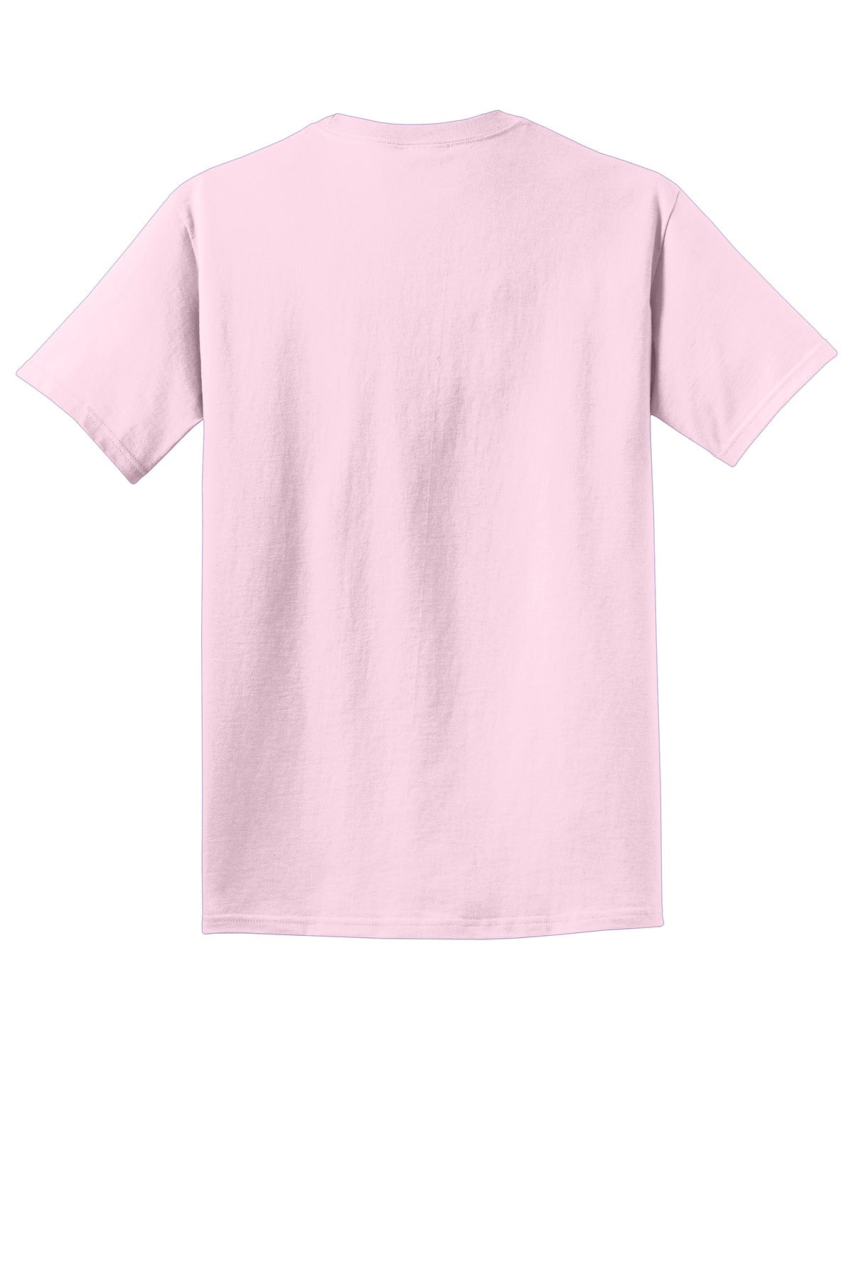 Rear View of ChryBlsm Port & Co Beach Wash Garment-Dyed Tee. PC099