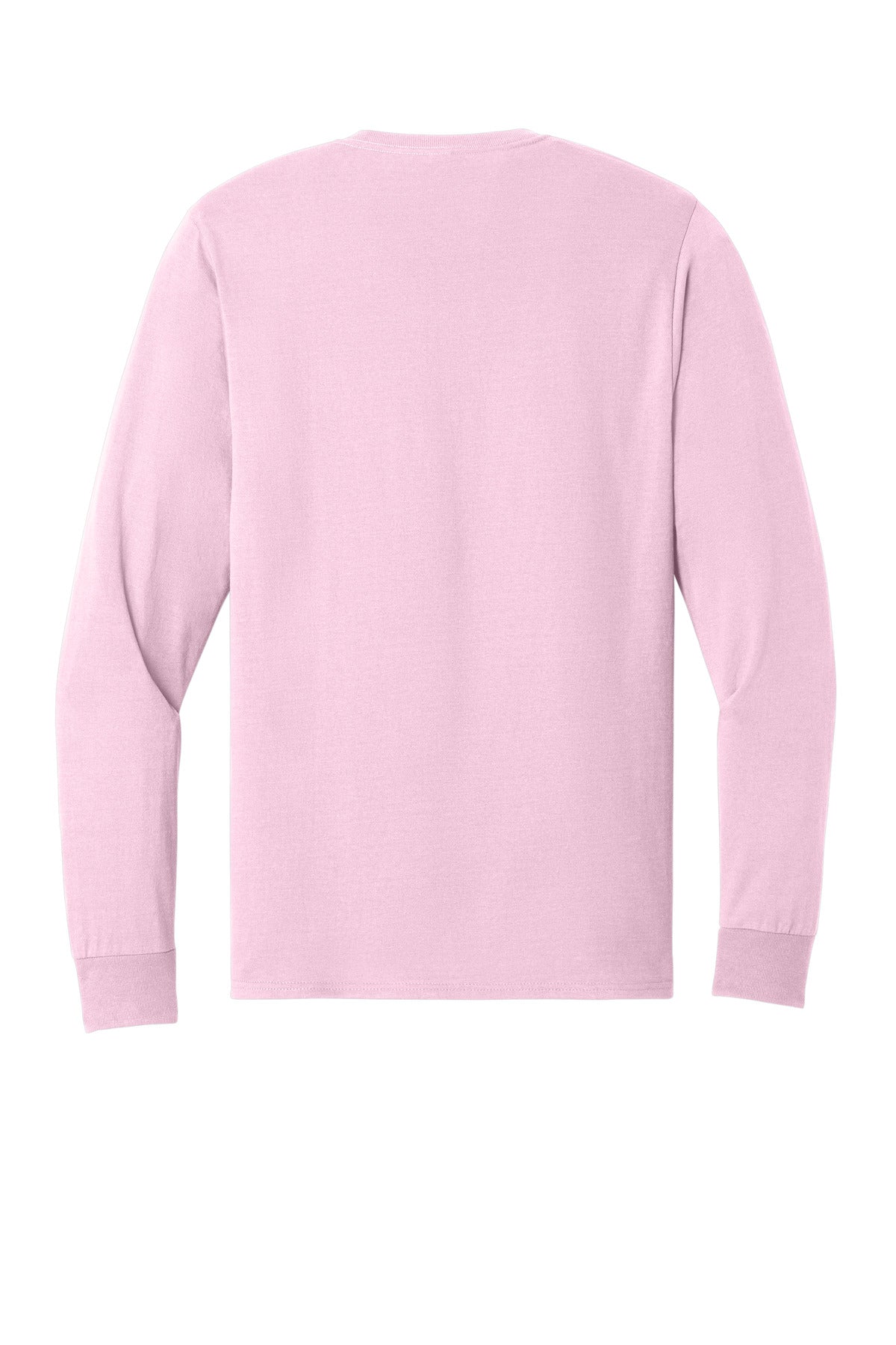 Rear View of Classic Pink Jerzees - Dri-Power 50/50 Cotton/Poly Long Sleeve T-Shirt. 29LS
