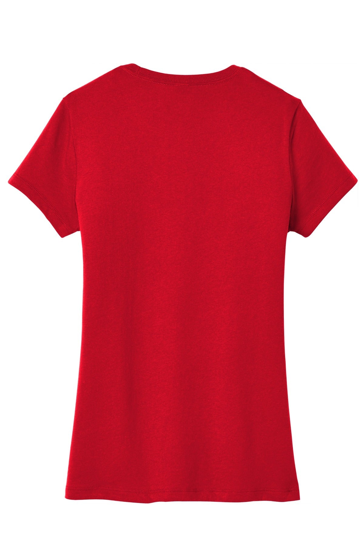 Rear View of Classic Red District Women's Very Important Tee . DT6002