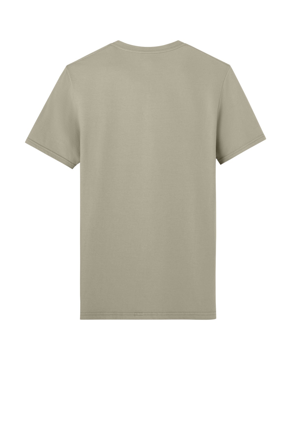 Rear View of Clay Jerzees Unisex Premium Combed Ring Spun Cotton Tee 570M