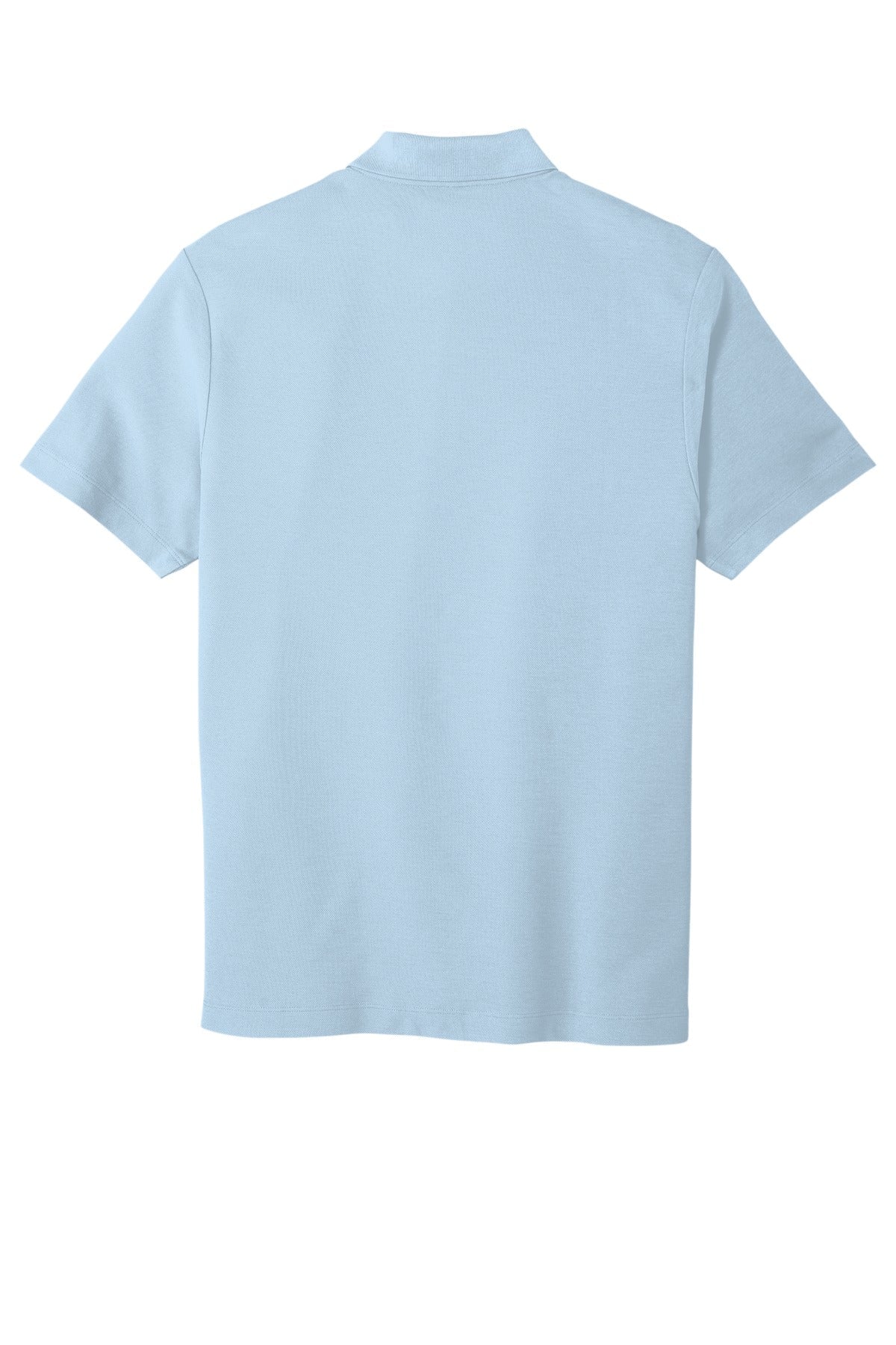 Rear View of CloudBlue Port Authority SuperPro React Polo. K810