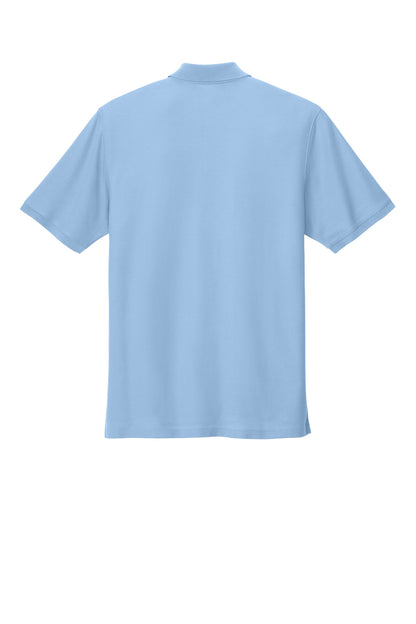 Rear View of CloudBlue Port Authority Tall Wearever Signature Pique Polo TLK200