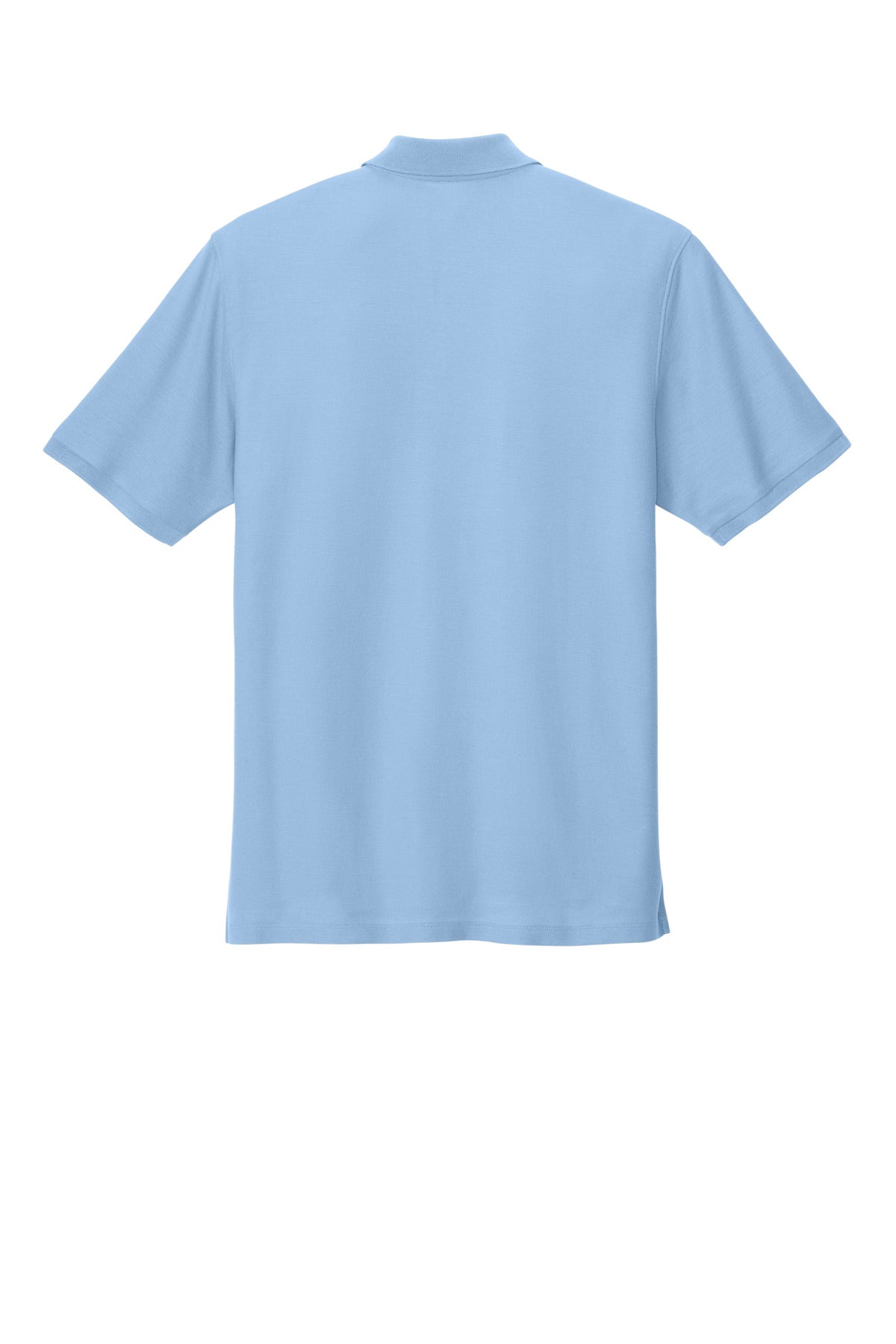 Rear View of CloudBlue Port Authority Wearever Signature Pique Polo K200
