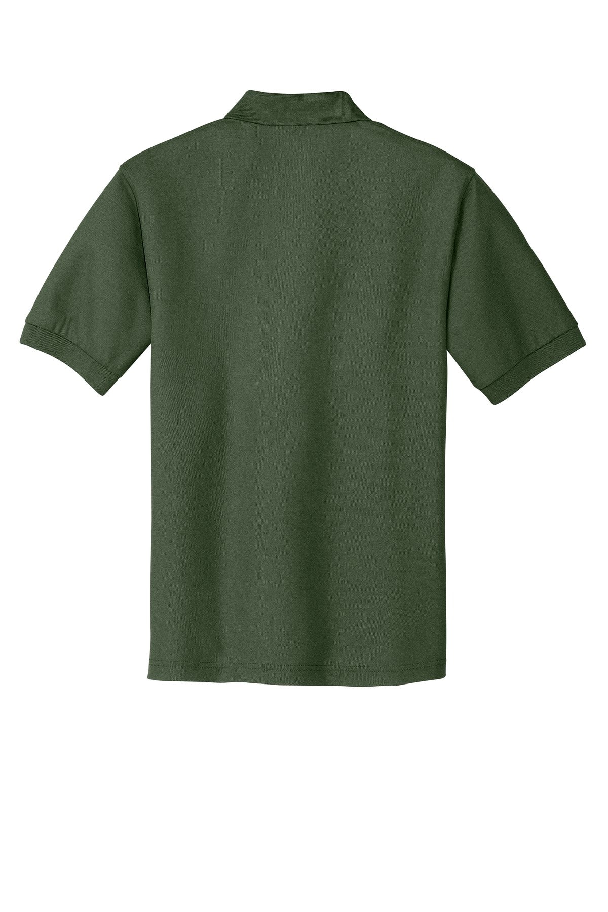 Rear View of Clover Green Port Authority Extended Size Silk Touch Polo K500ES
