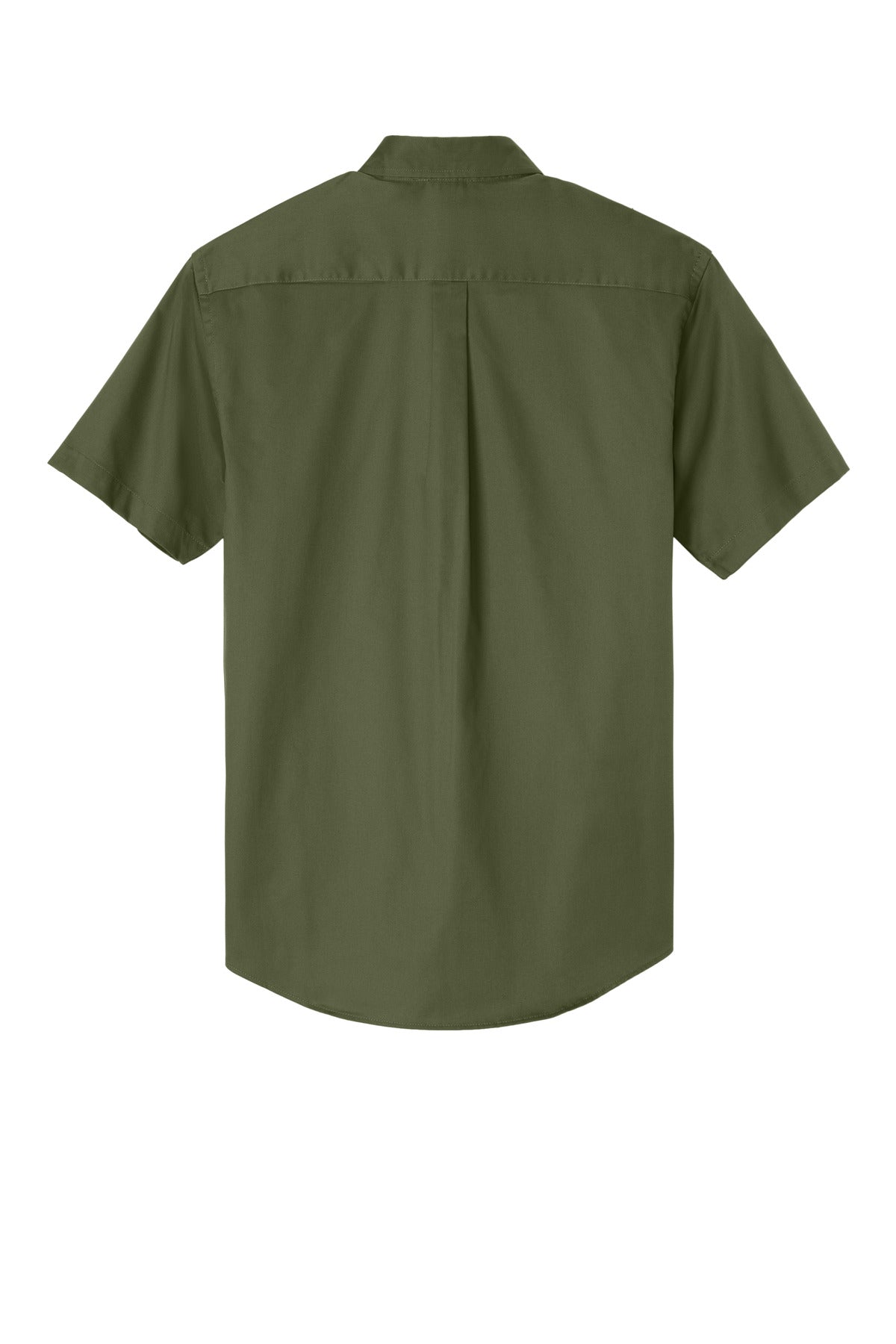 Rear View of Clover Green Port Authority Short Sleeve Easy Care Shirt. S508