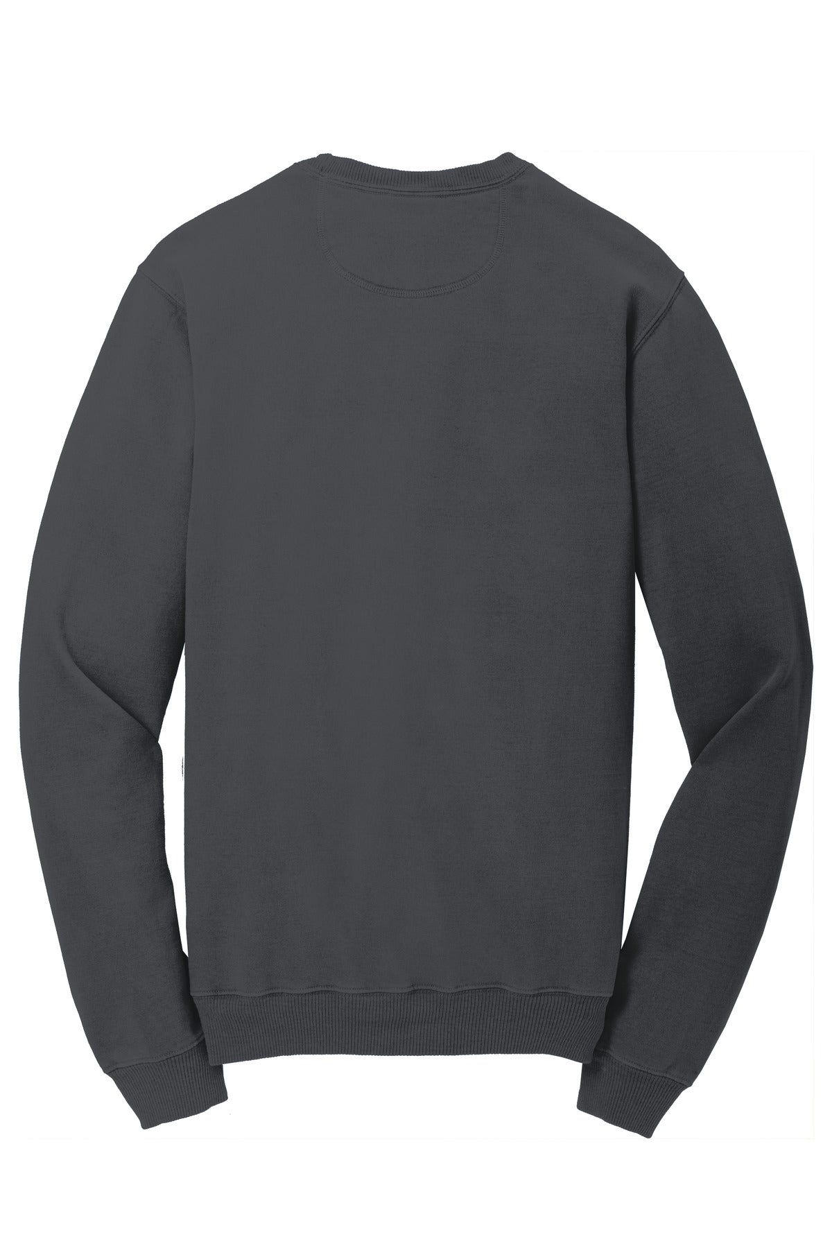 Rear View of Coal Port & Co Beach Wash Garment-Dyed Crewneck Sweatshirt PC098