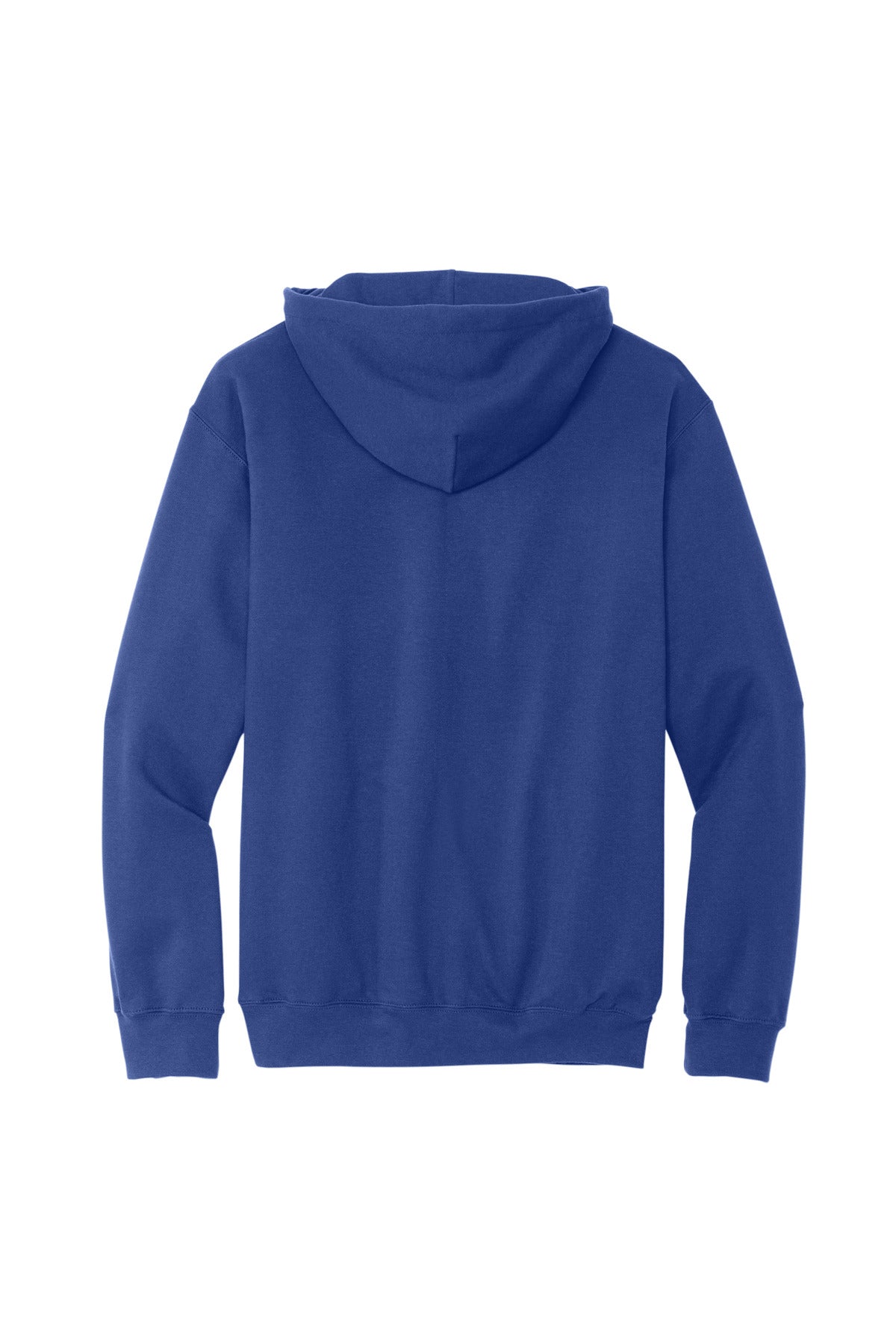 Rear View of Cobalt Gildan Softstyle Midweight Pullover Hooded Sweatshirt SF500