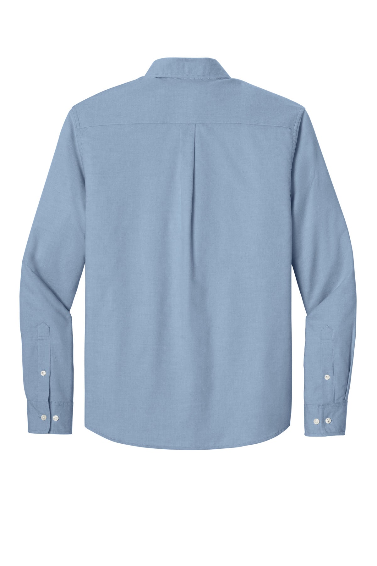 Rear View of Cobalt Mercer+Mettle Long Sleeve Modern Oxford Shirt MM2002