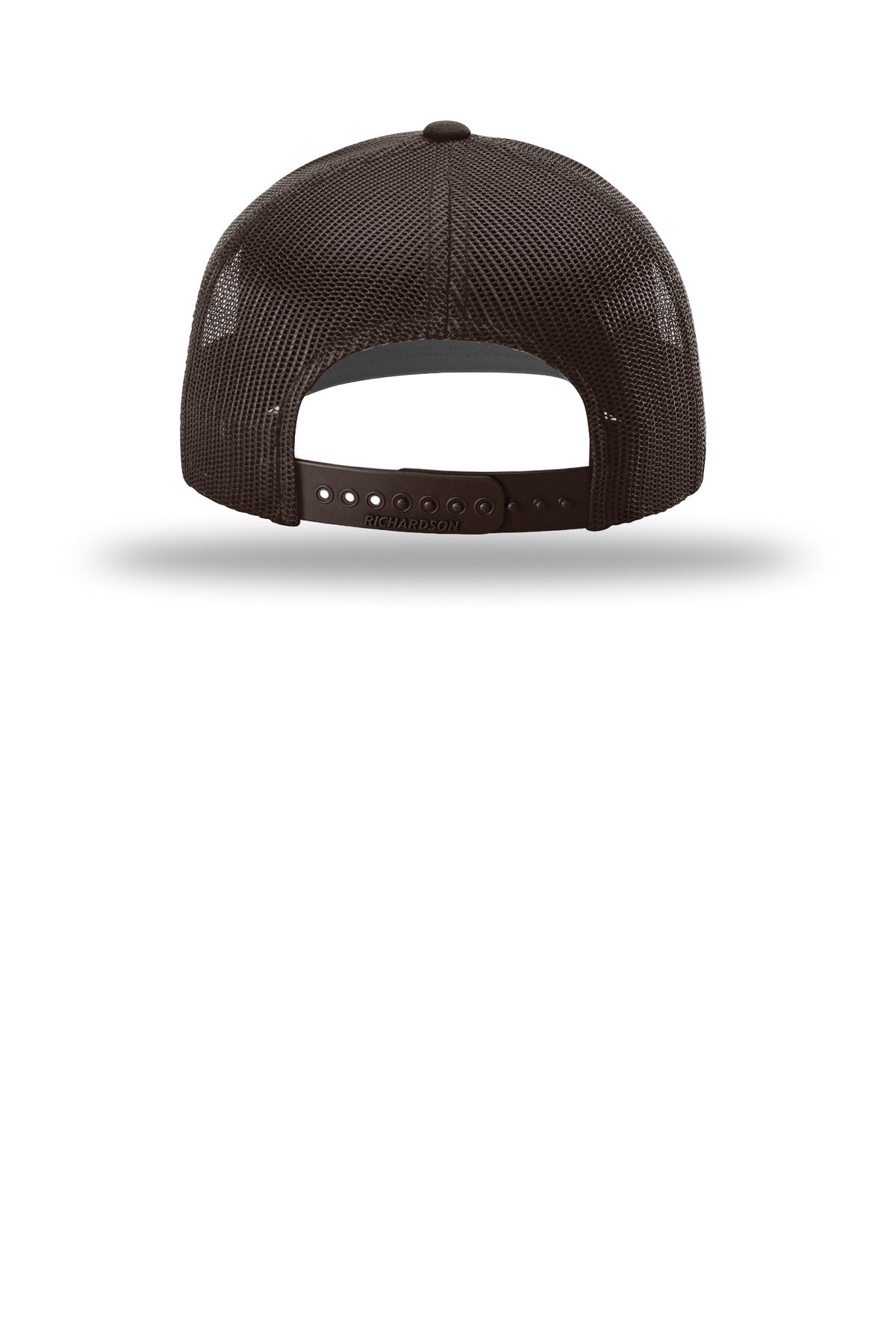 Rear View of Coffee Richardson Trucker Cap 112