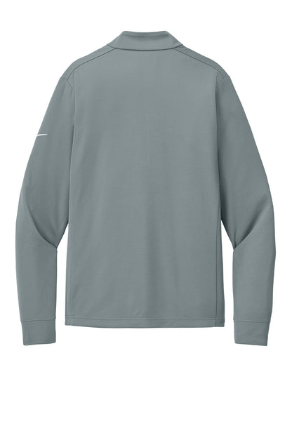 Rear View of CoolGrey Nike Essential 1/2-Zip Cover-Up NKHM8036