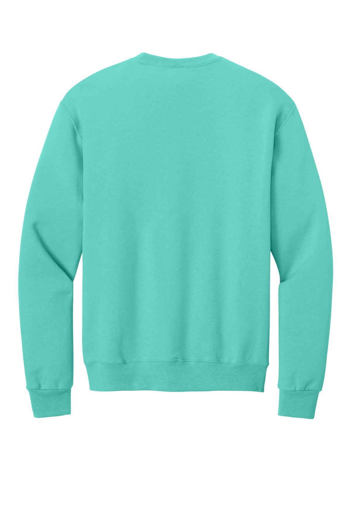Rear View of CoolMint Jerzees - NuBlend Crewneck Sweatshirt. 562M